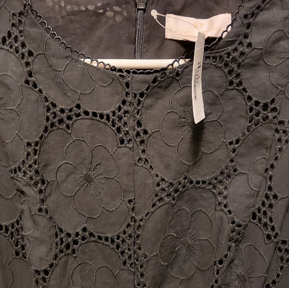 Rachel Parcell Black Eyelet Dress sz L - Picture 4 of 6